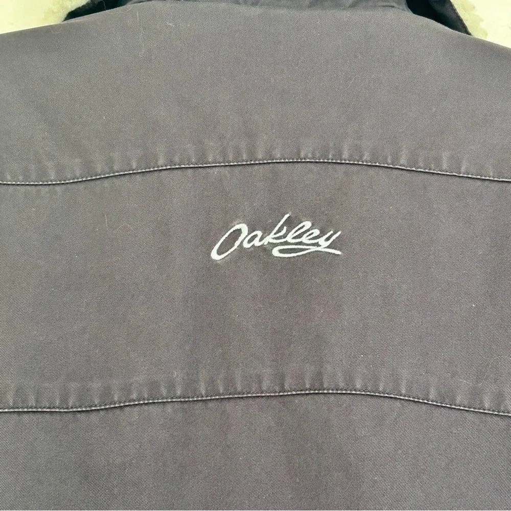 Oakley Y2K Women’s Sherpa Lined Jacket Size S Plum Gray